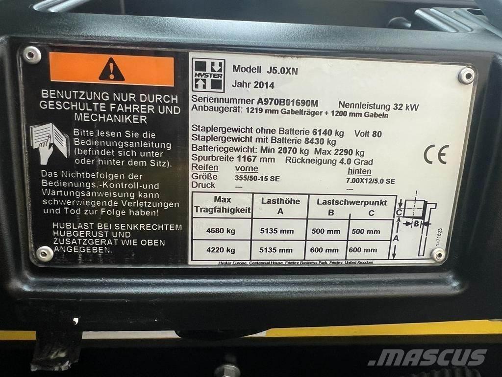 Hyster J 5.0 XN Chariots élévateurs électriques