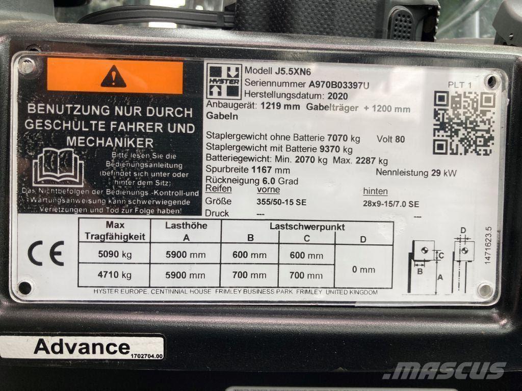 Hyster J 5.5 XN6 Chariots élévateurs électriques