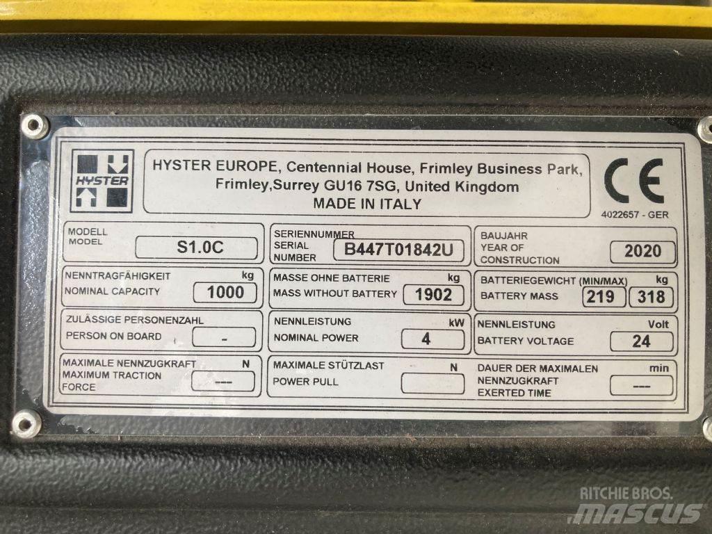 Hyster S 1.0 C Gerbeur accompagnant