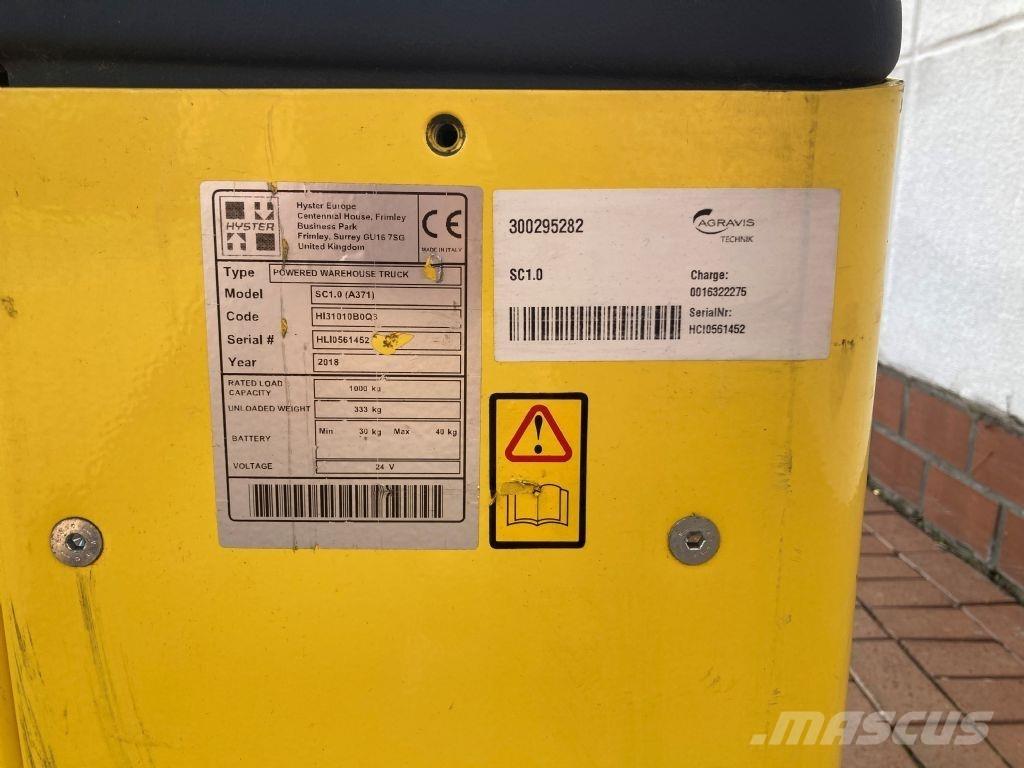 Hyster SC 1.0 Gerbeur accompagnant