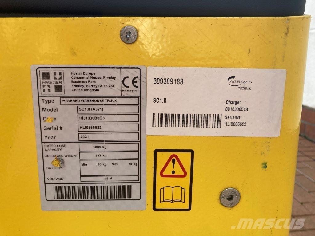Hyster SC 1.0 Gerbeur accompagnant