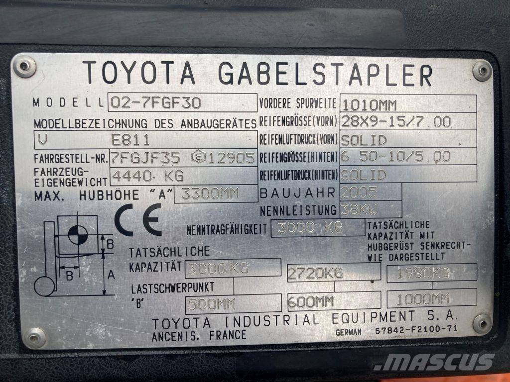 Toyota 02-7FGF30 Chariots GPL