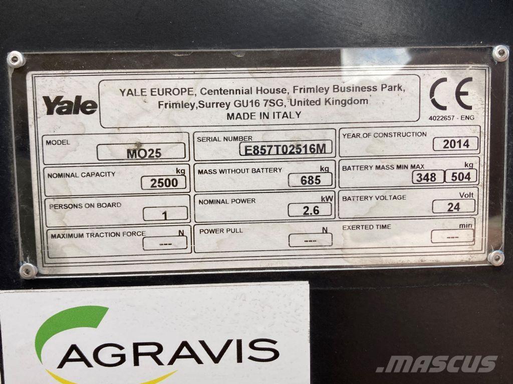 Yale MO 25 Préparateur de commande au sol