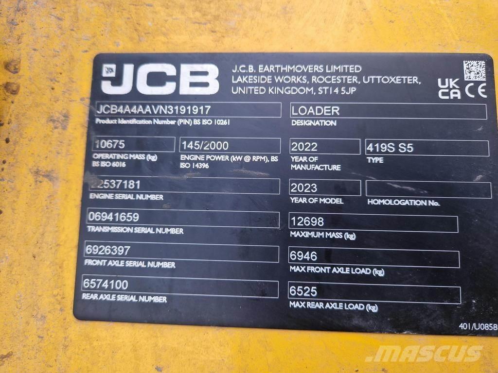 JCB 419S Agriculture - Autres