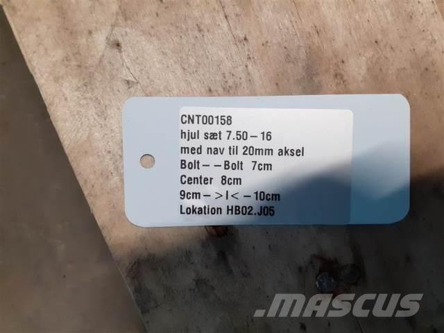  16'' 7.50-16 Benne céréalière