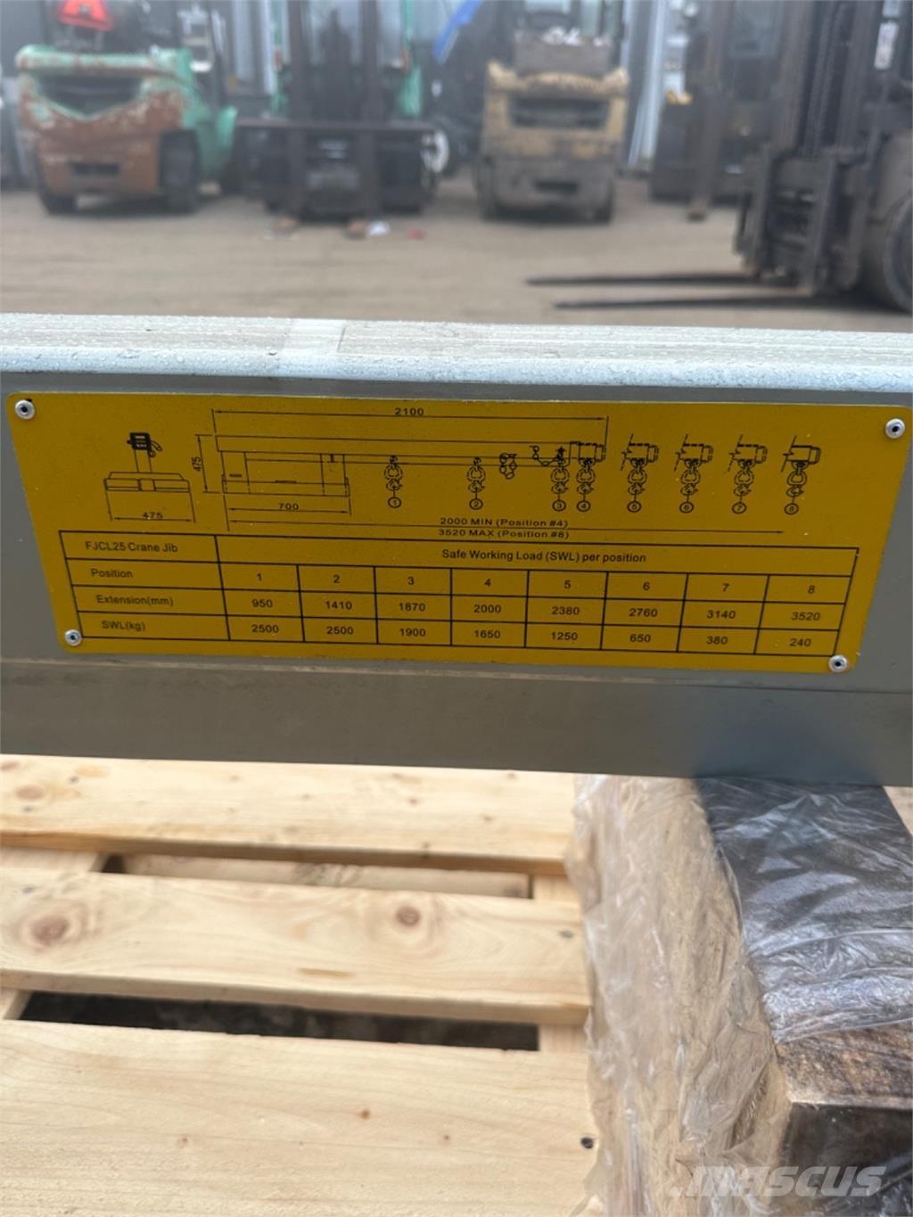  2500kg Autres accessoires et composants