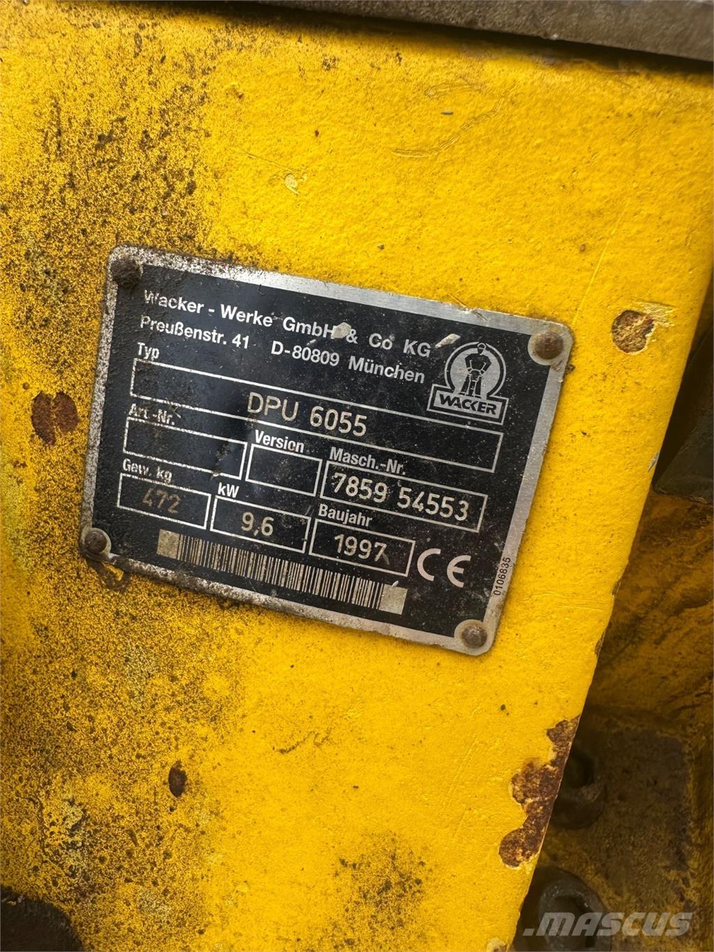  DPU6055 Plaque vibrante