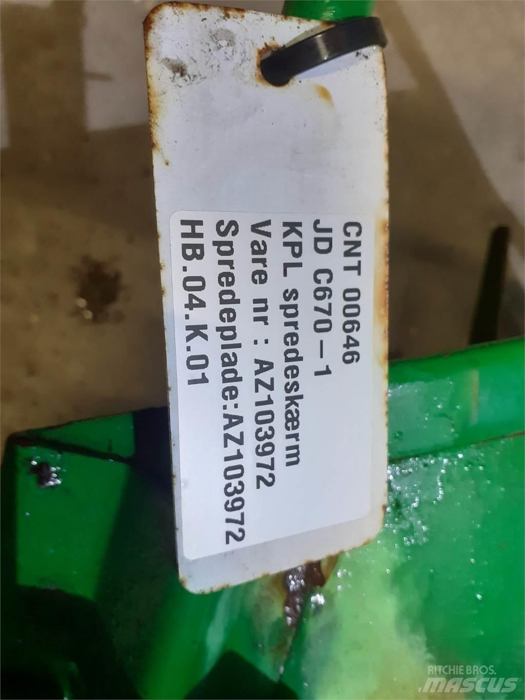 John Deere C670 Accessoires moissonneuse batteuse