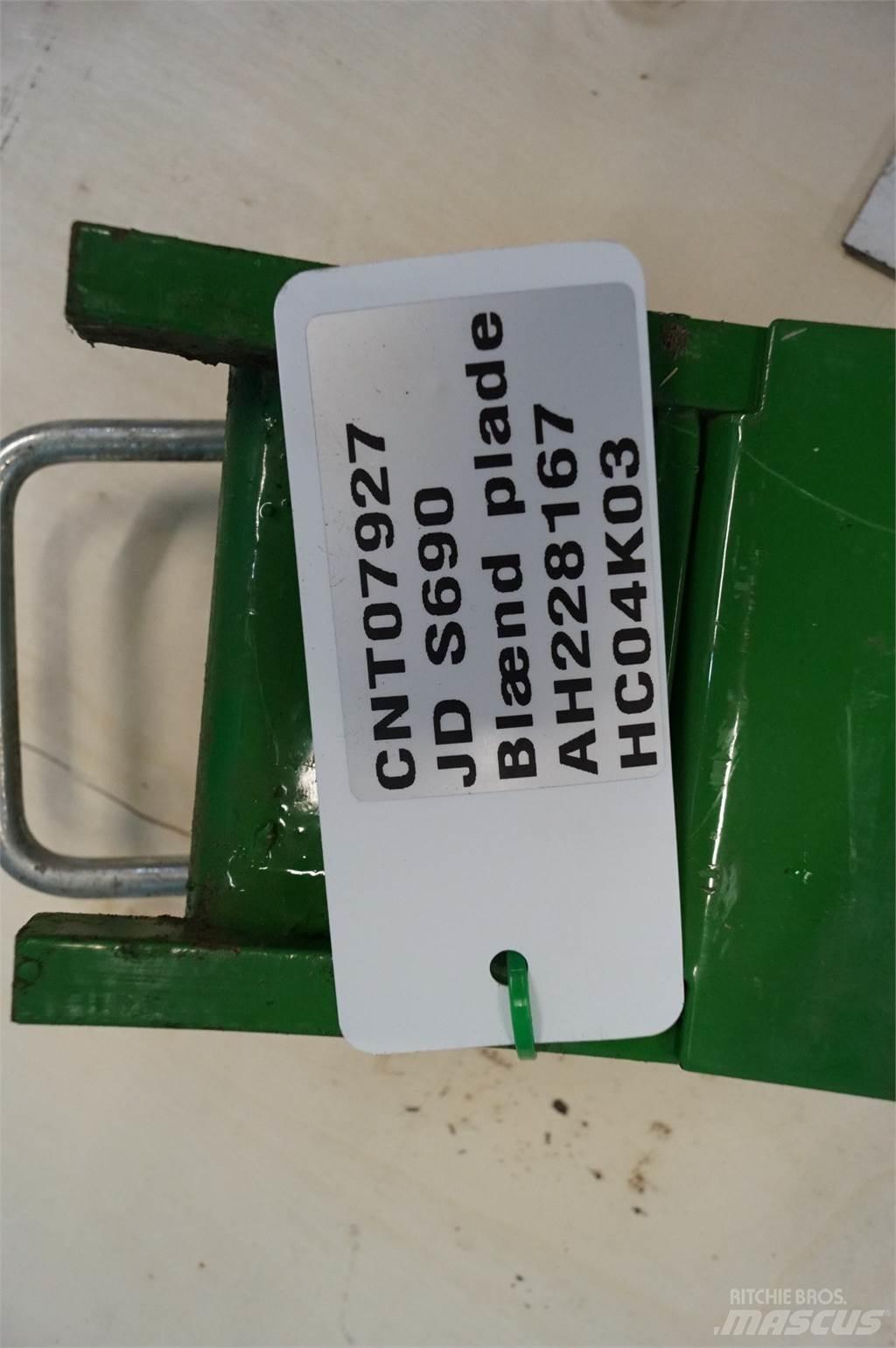 John Deere S690 Accessoires moissonneuse batteuse