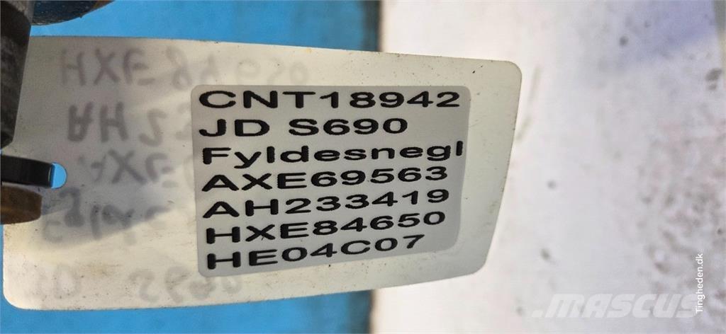 John Deere S690 Accessoires moissonneuse batteuse