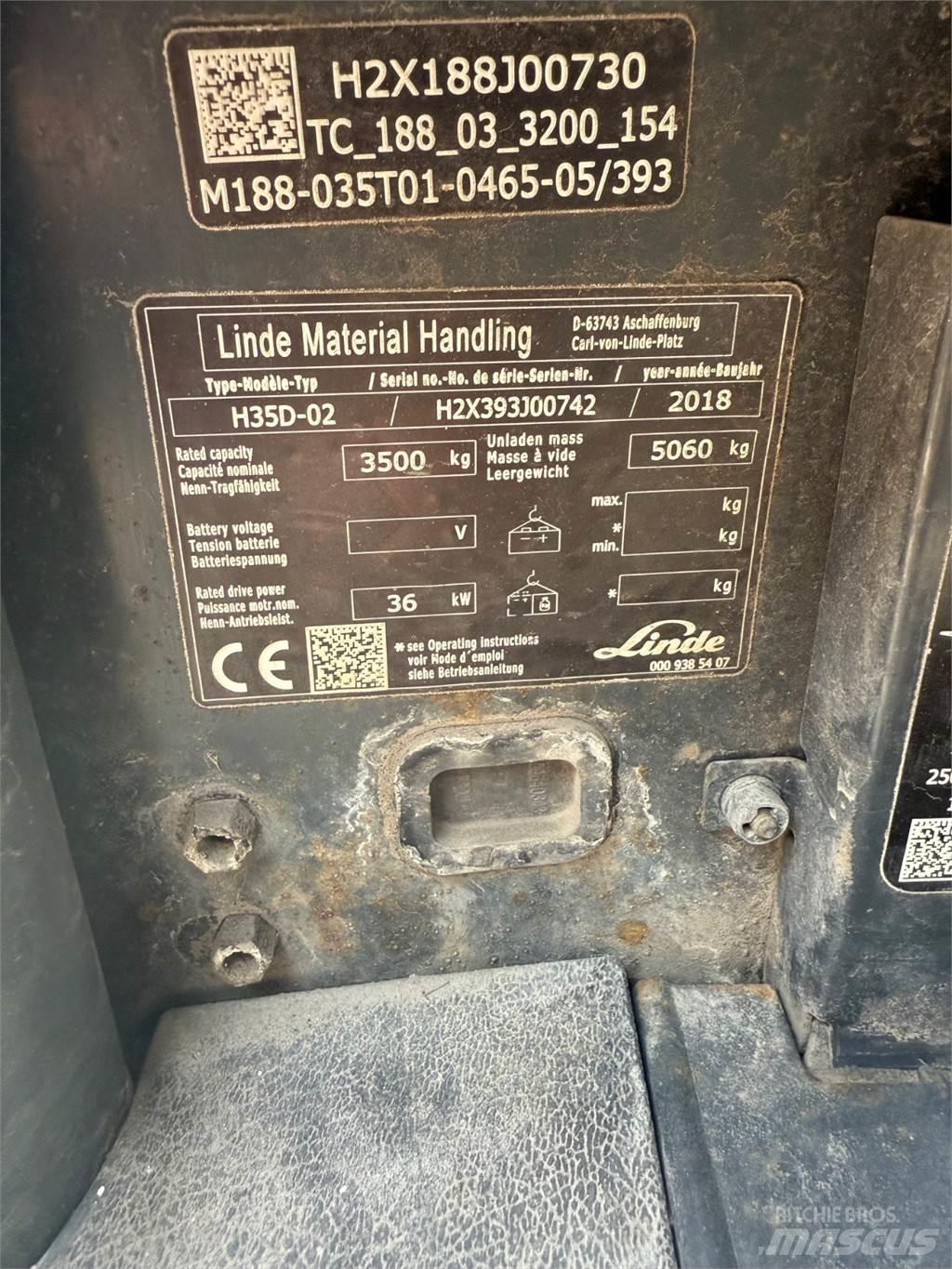 Linde H35D Chariots diesel