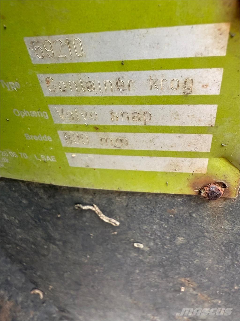 Volvo skifte Bras et Godet