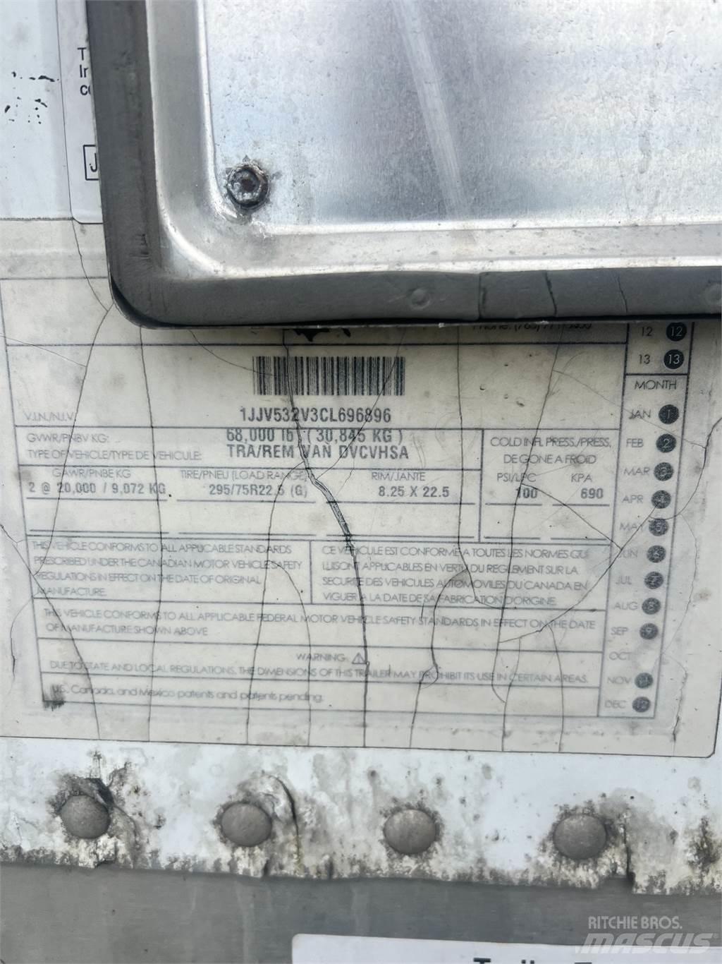 Wabash 53FT Dry Van Remorque Fourgon