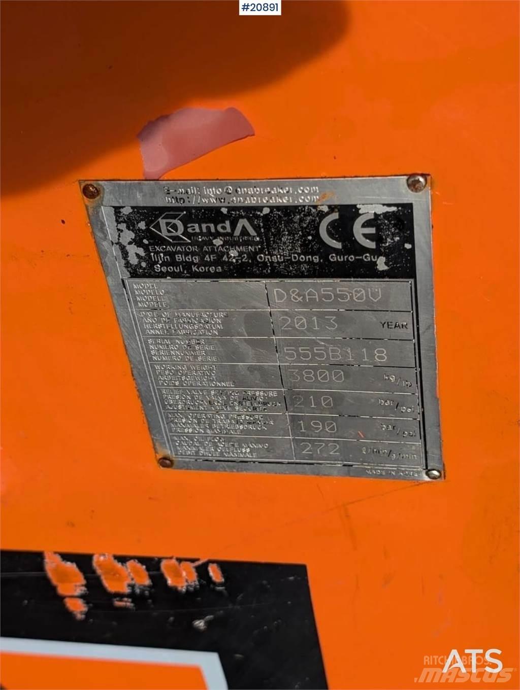  Danda Silence 550V Marteau hydraulique