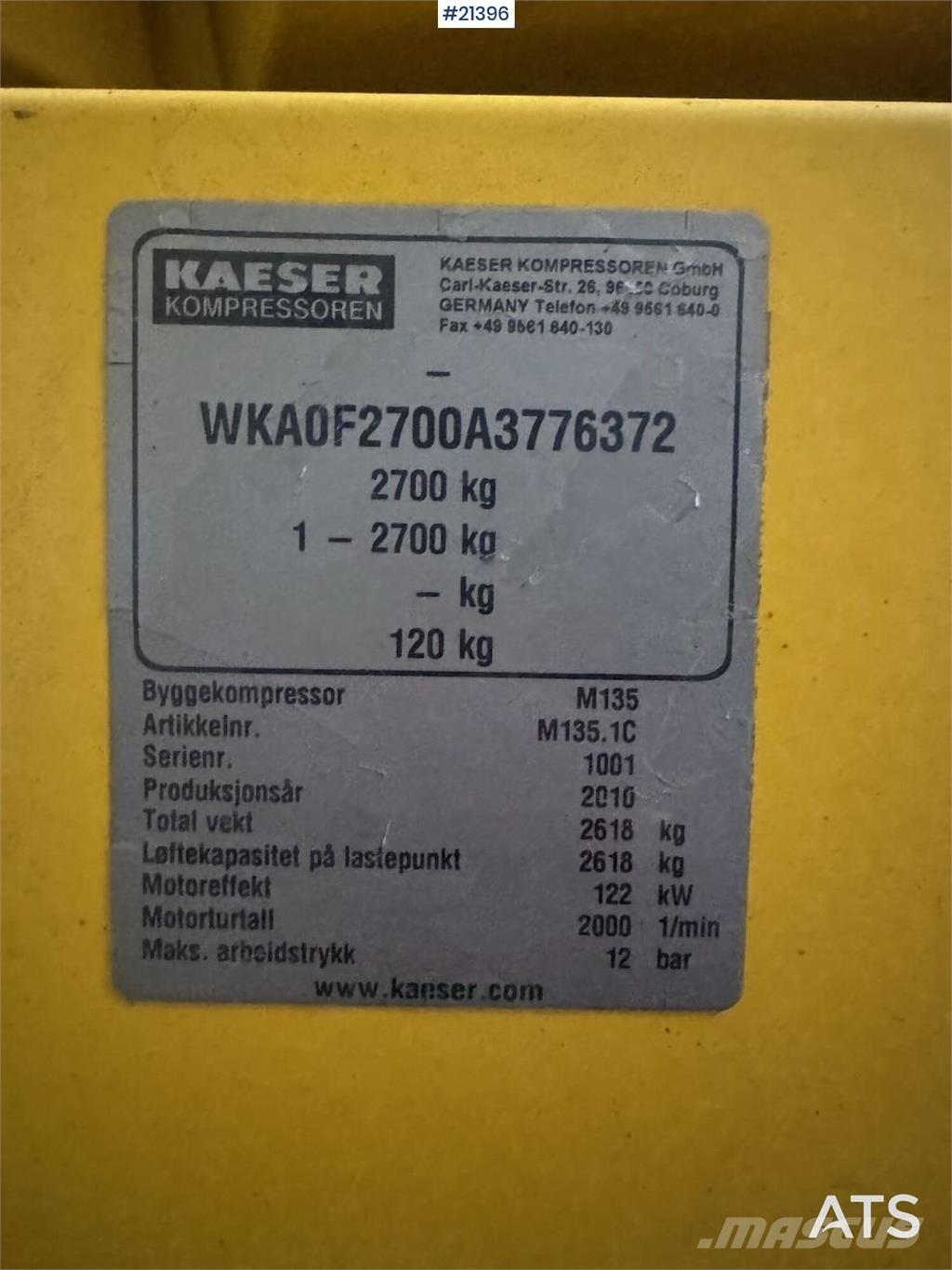 Kaeser M135 Compresseur