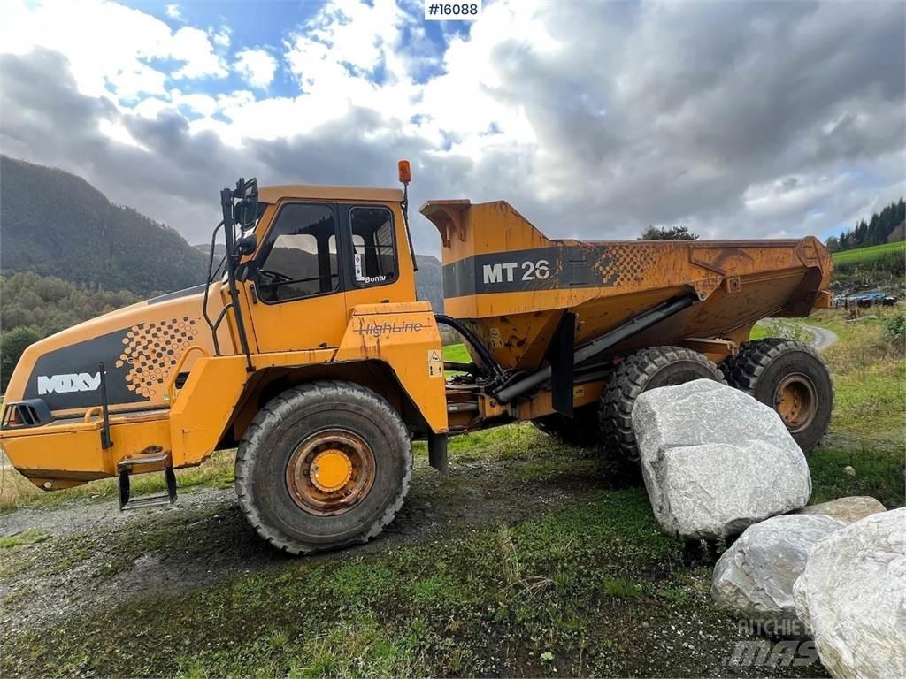 Moxy MT26 dumper. Mini tombereau
