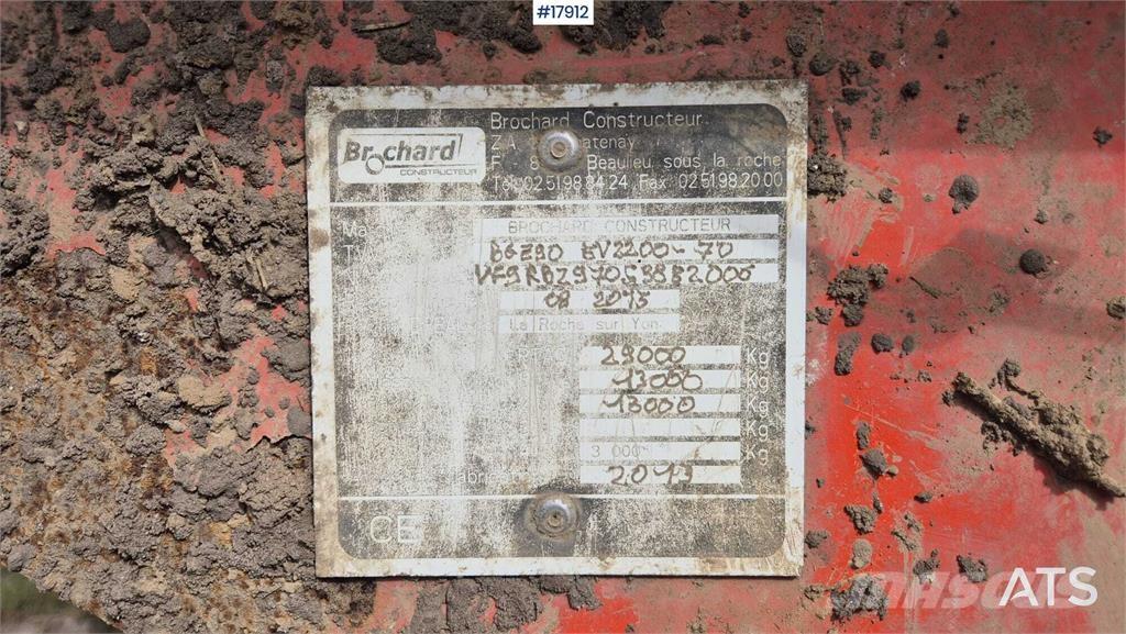 Brochard EV2200-OBS Epandeur de fumier