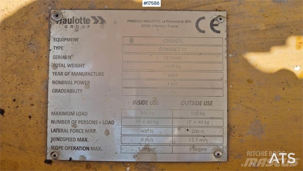 Haulotte Compact 12 Nacelle ciseaux