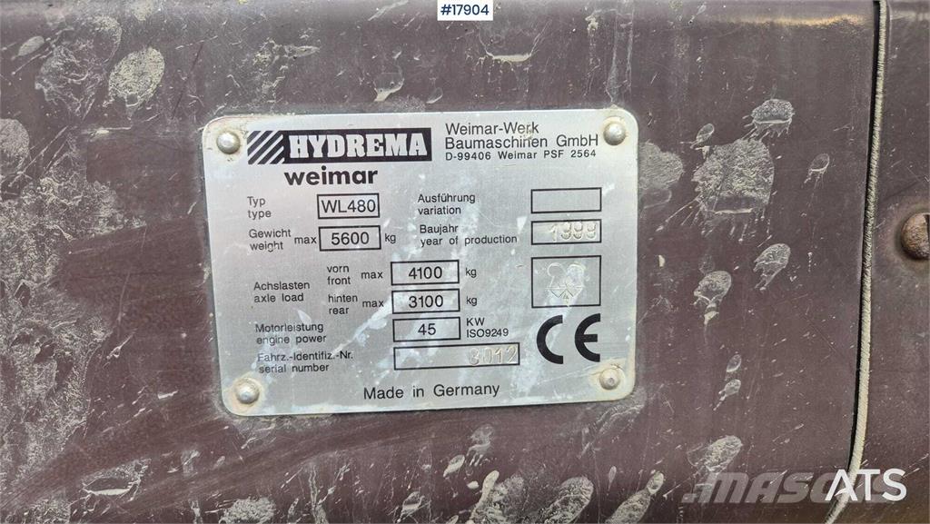 Hydrema WL 480 Chargeuse sur pneus