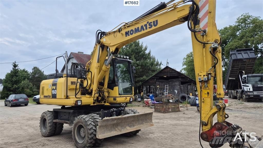 Komatsu PW 160 Pelle sur pneus
