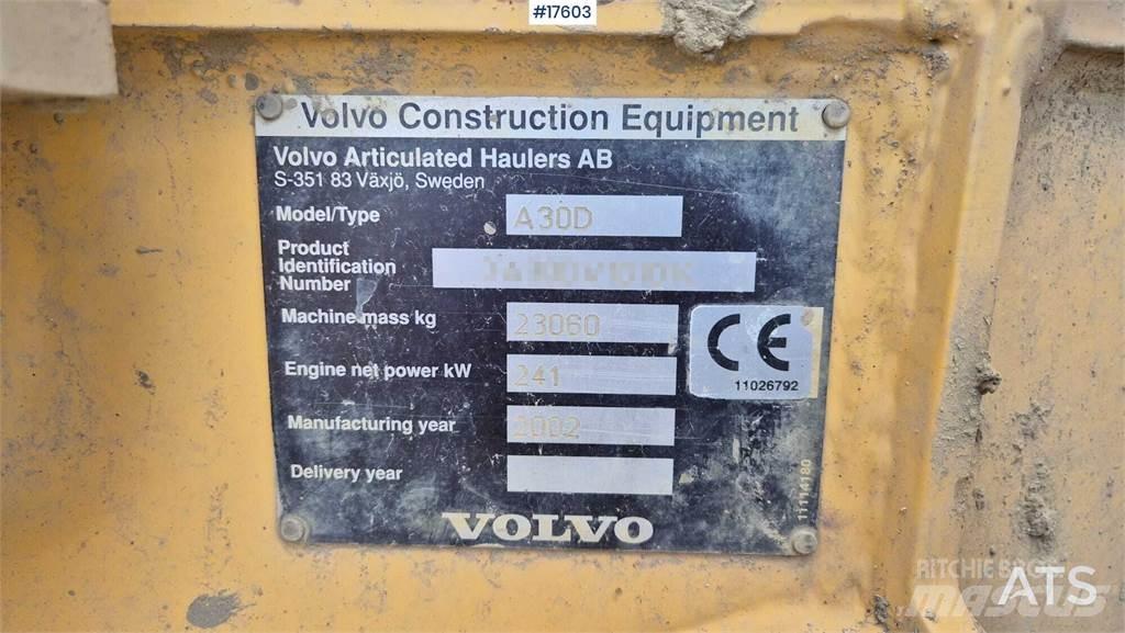 Volvo A30D Tombereau articulé