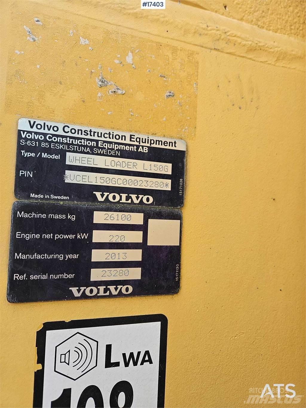 Volvo L150G Chargeuse sur pneus