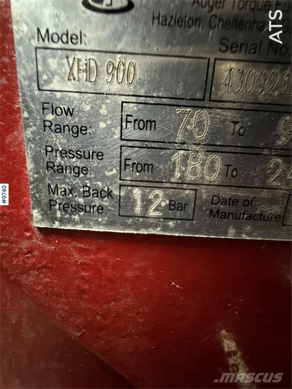 Auger Torque XHD 900 Pelle rétro arrière