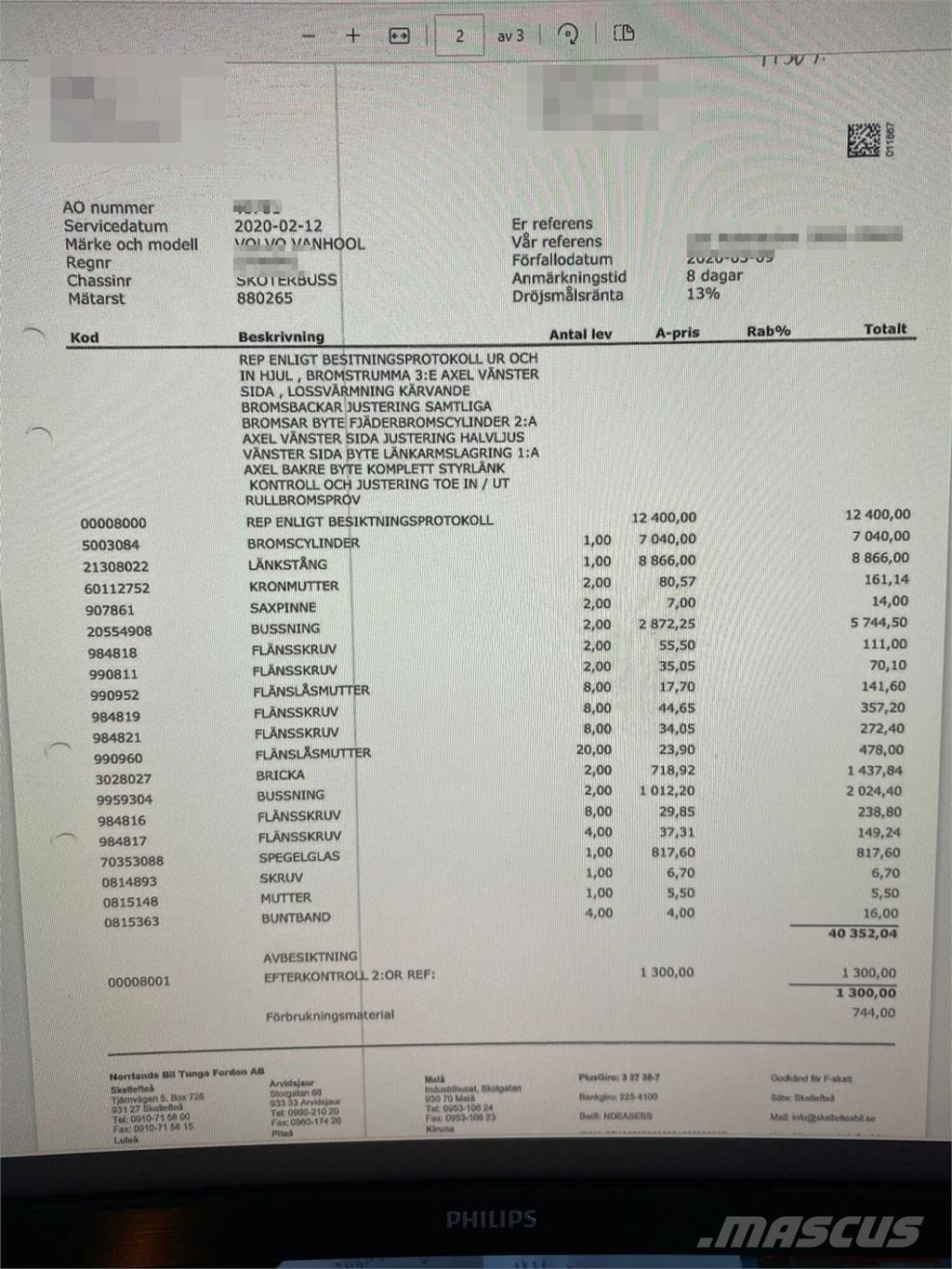 Volvo B10M-70B Autre bus