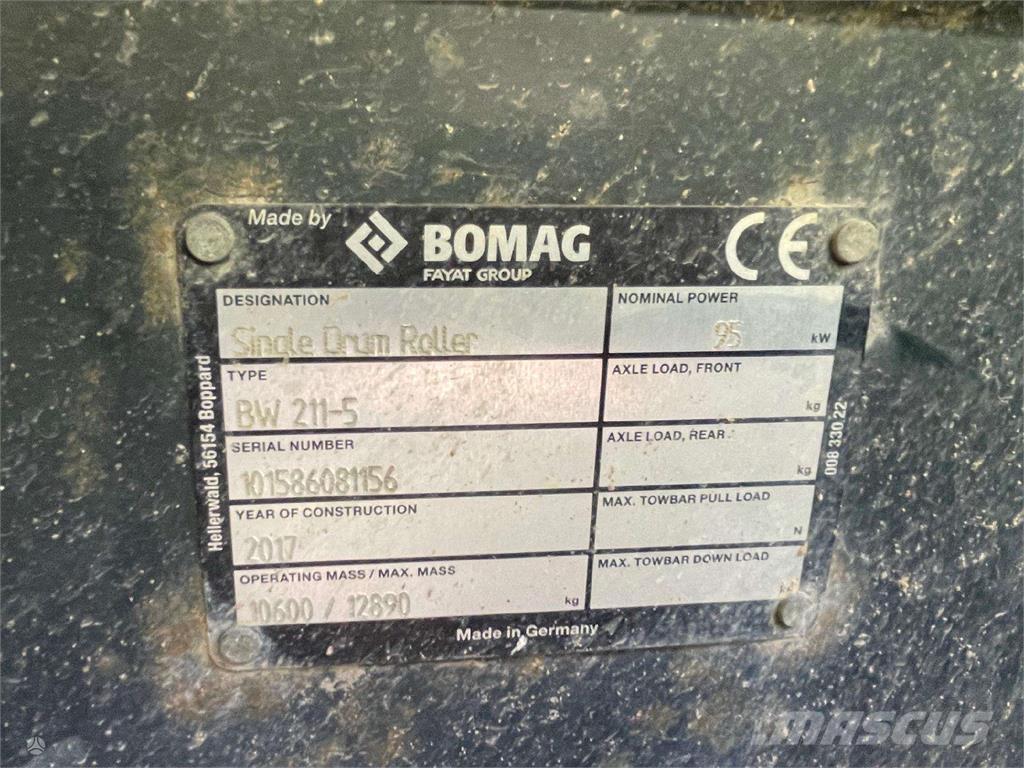 Bomag BW 211-5 Rouleaux monocylindre