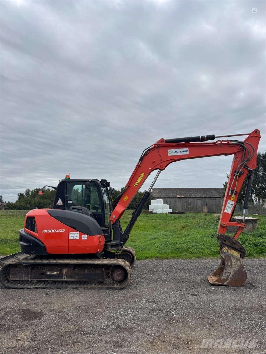 Kubota KX080-4a2 Pelle sur chenilles