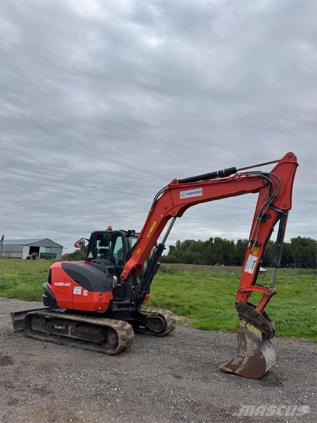 Kubota KX080-4a2 Pelle sur chenilles