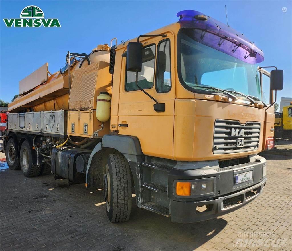 MAN FE 26T 6x2 Camion aspirateur, Hydrocureur