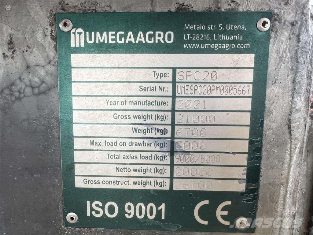 Umega SPC 20 Autre remorque agricole