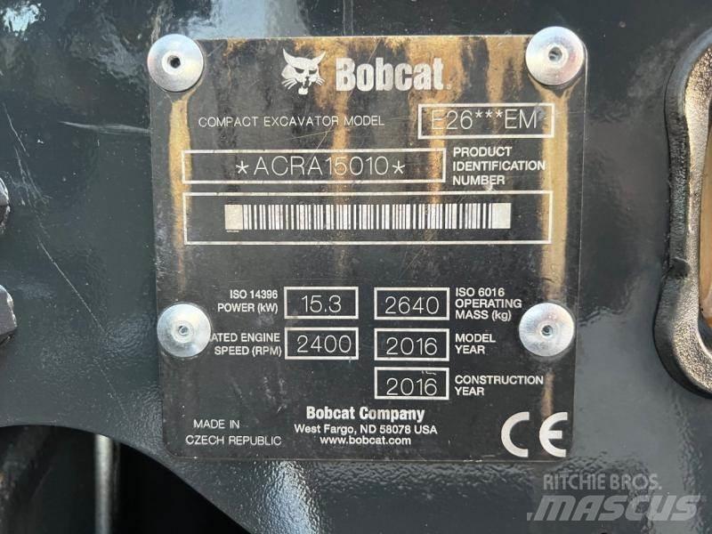 Bobcat E 26 Mini pelle < 7t