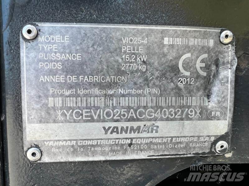 Yanmar ViO25 Mini pelle < 7t