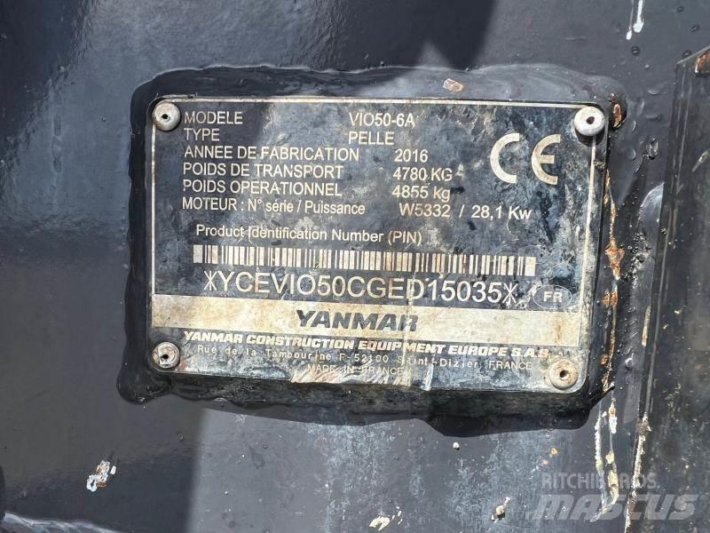 Yanmar ViO50 Mini pelle < 7t
