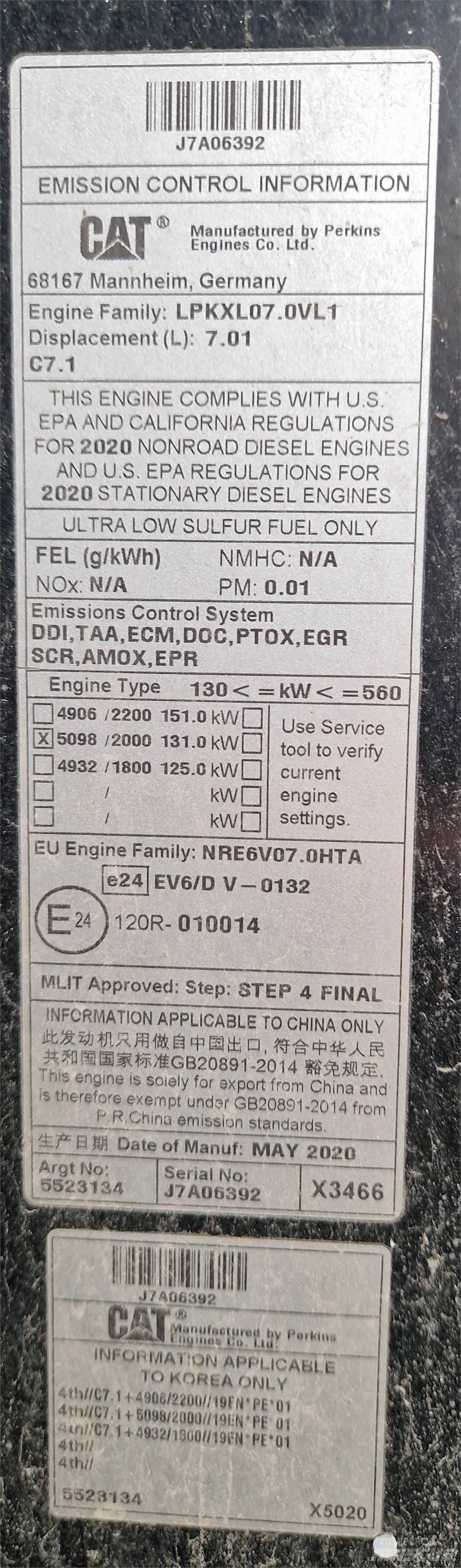 CAT 120AWD Niveleuse