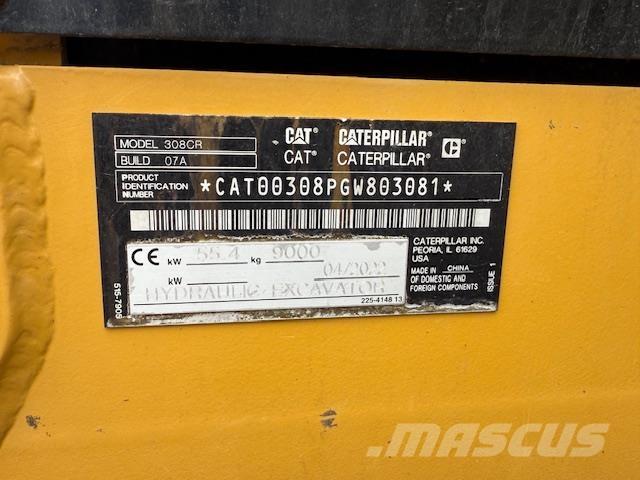 CAT 308-07 Mini pelle < 7t