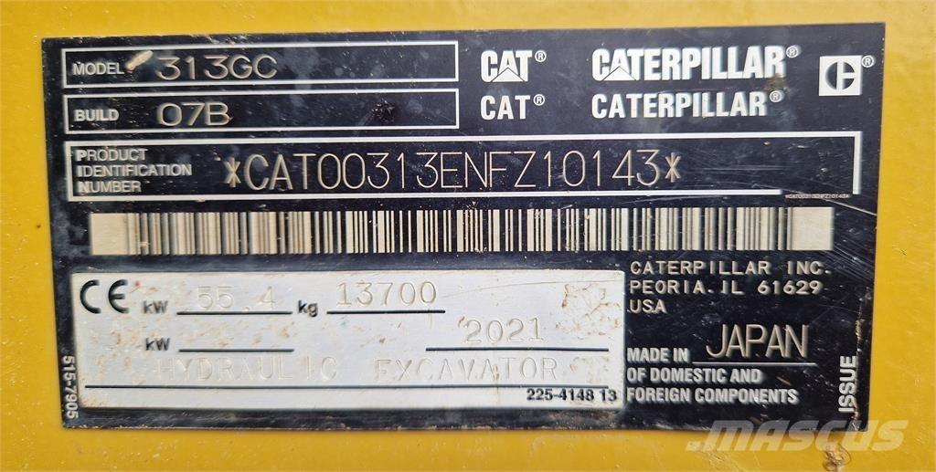 CAT 313GC Pelle sur chenilles