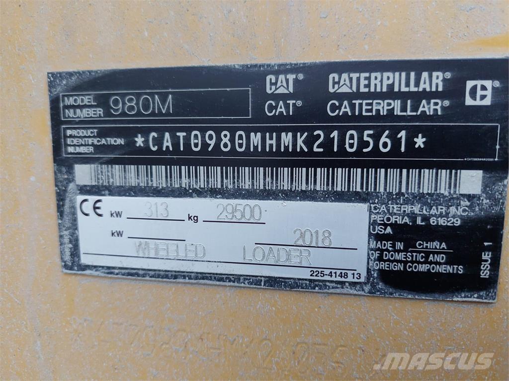 CAT 980M Chargeuse sur pneus