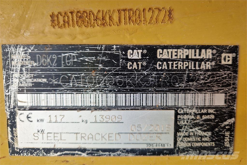 CAT D6K2 Bouteurs sur chenilles