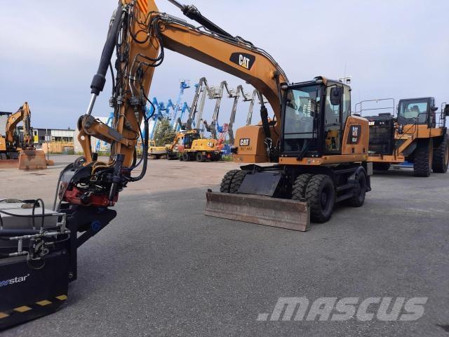 CAT M314F Pelle sur pneus