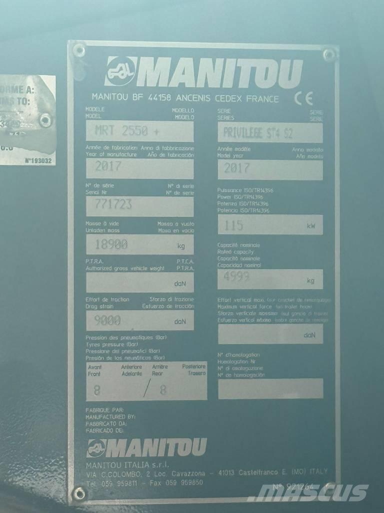 Manitou MRT 2550 Chariot télescopique
