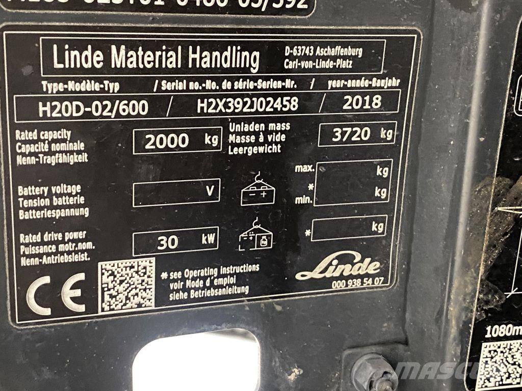 Linde H20D-02/600 Chariots diesel