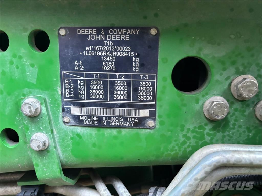 John Deere 6195R Tracteur