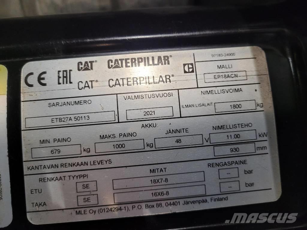 CAT EP18 ACN Chariots élévateurs électriques