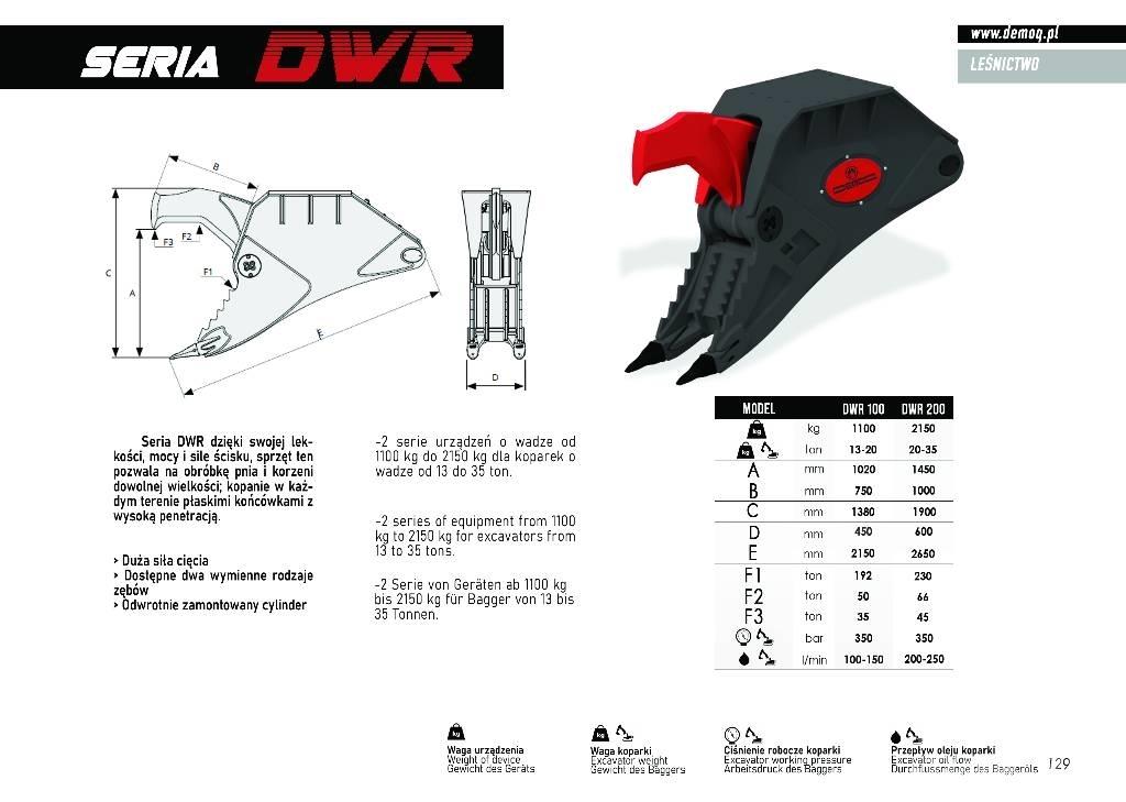  DEMOQ DWR100 Autres accessoires pour matériel forestier
