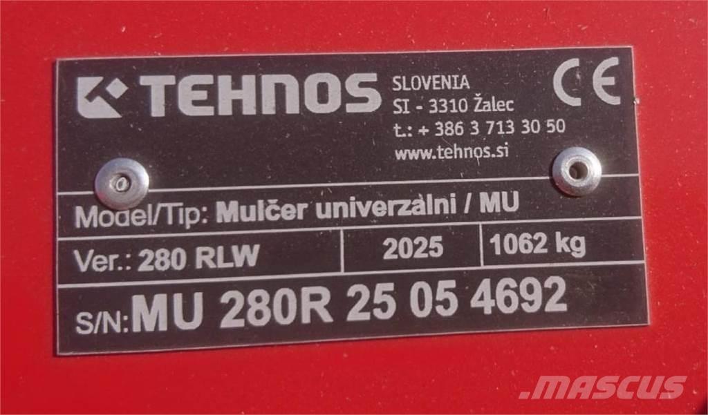 Tehnos MU 280 LW Broyeur / Gyrobroyeur / Epareuse