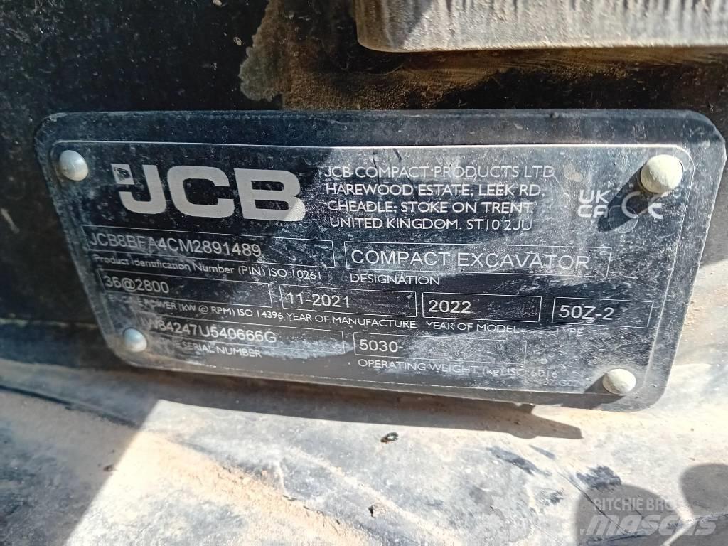 JCB 50 Z-2 Mini pelle < 7t
