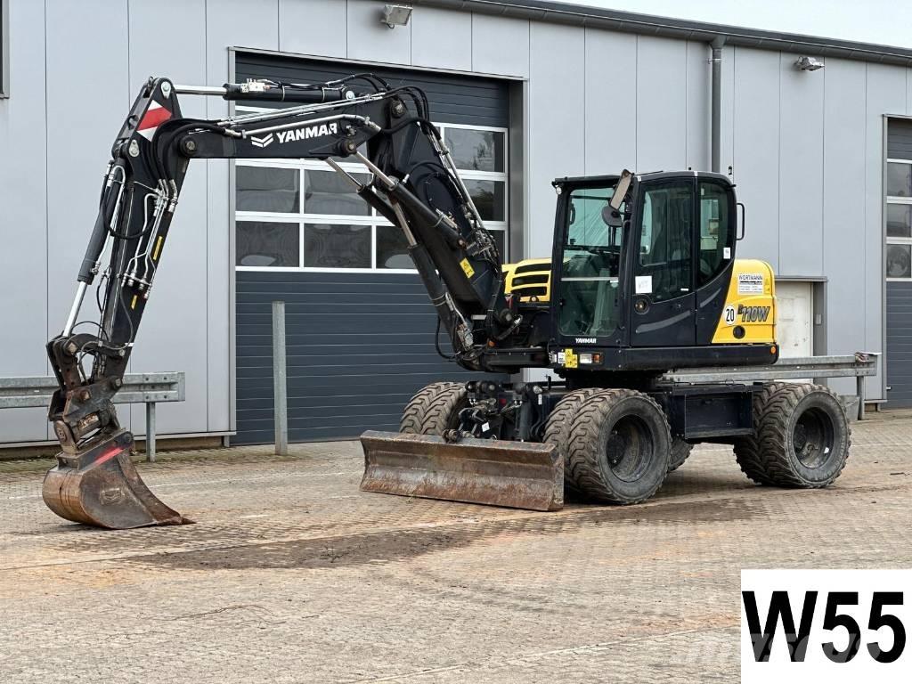 Yanmar B 110 W Pelle sur pneus